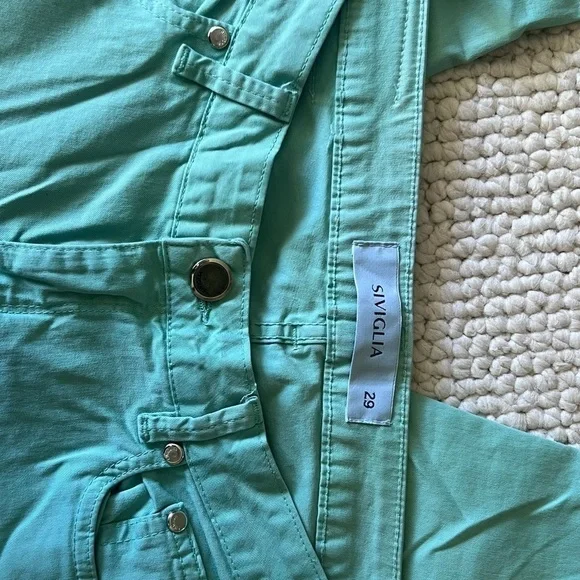 𝅺SIVIGLIA Italian straight leg summer pants - cotton jeans - Picture 5 of 8